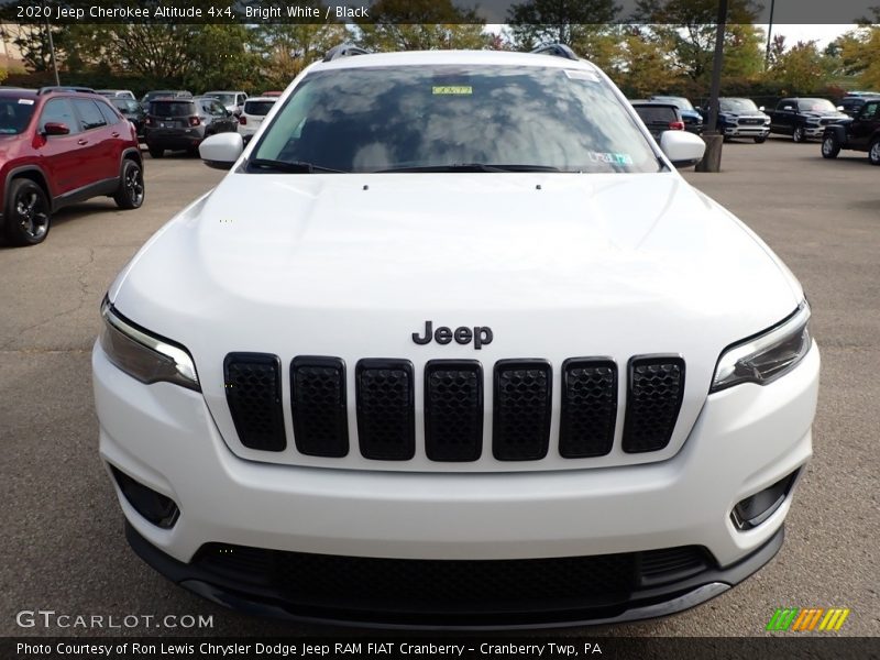 Bright White / Black 2020 Jeep Cherokee Altitude 4x4