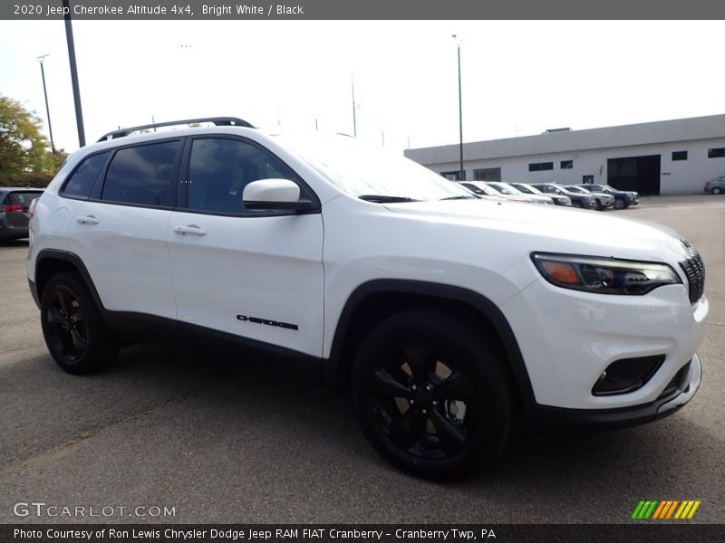 Bright White / Black 2020 Jeep Cherokee Altitude 4x4