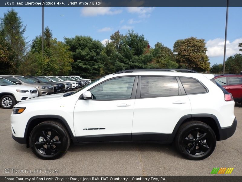 Bright White / Black 2020 Jeep Cherokee Altitude 4x4