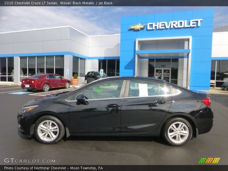 Mosaic Black Metallic / Jet Black 2016 Chevrolet Cruze LT Sedan