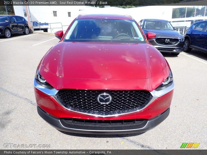 Soul Red Crystal Metallic / Black 2021 Mazda CX-30 Premium AWD