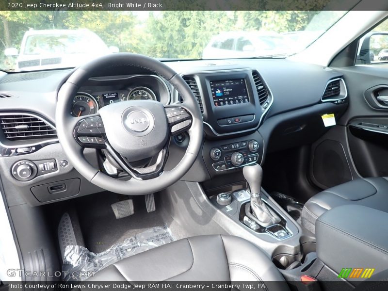 Bright White / Black 2020 Jeep Cherokee Altitude 4x4