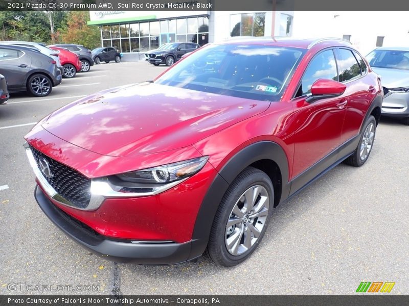 Soul Red Crystal Metallic / Black 2021 Mazda CX-30 Premium AWD