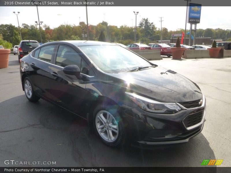 Mosaic Black Metallic / Jet Black 2016 Chevrolet Cruze LT Sedan