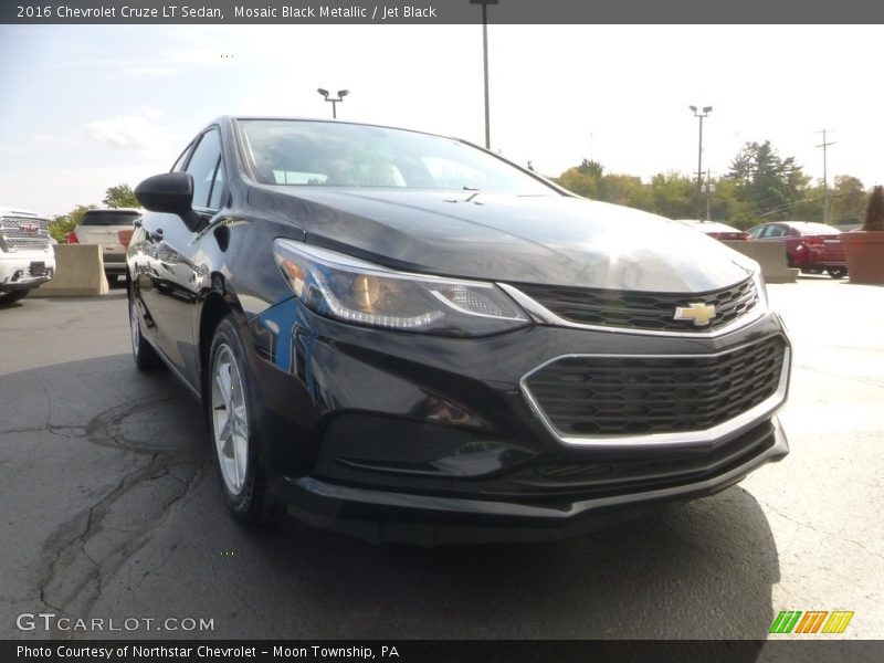 Mosaic Black Metallic / Jet Black 2016 Chevrolet Cruze LT Sedan