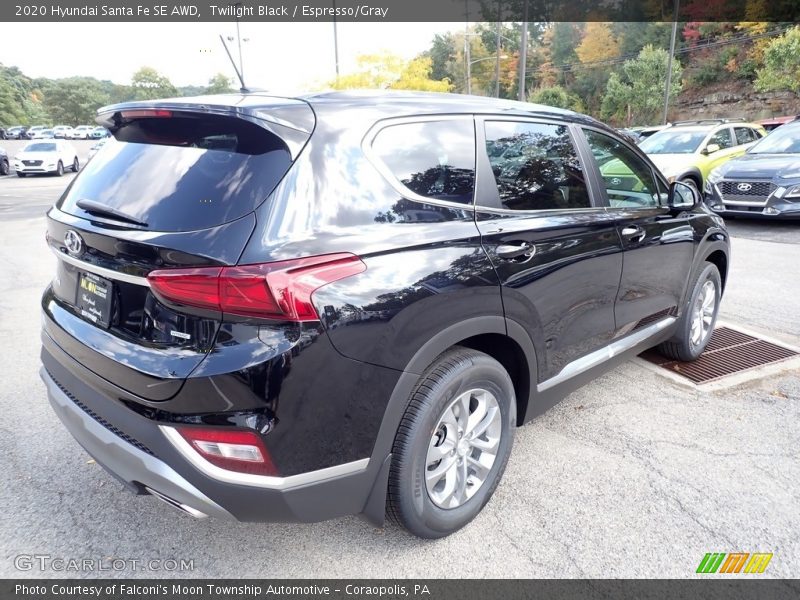 Twilight Black / Espresso/Gray 2020 Hyundai Santa Fe SE AWD