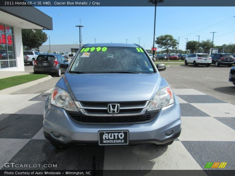 Glacier Blue Metallic / Gray 2011 Honda CR-V SE 4WD