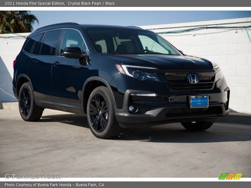 Crystal Black Pearl / Black 2021 Honda Pilot Special Edition