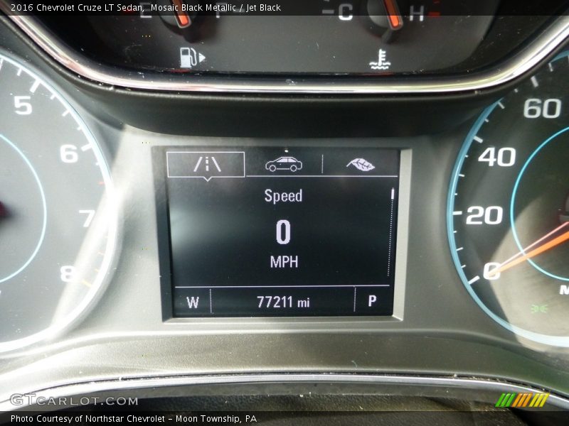 Mosaic Black Metallic / Jet Black 2016 Chevrolet Cruze LT Sedan