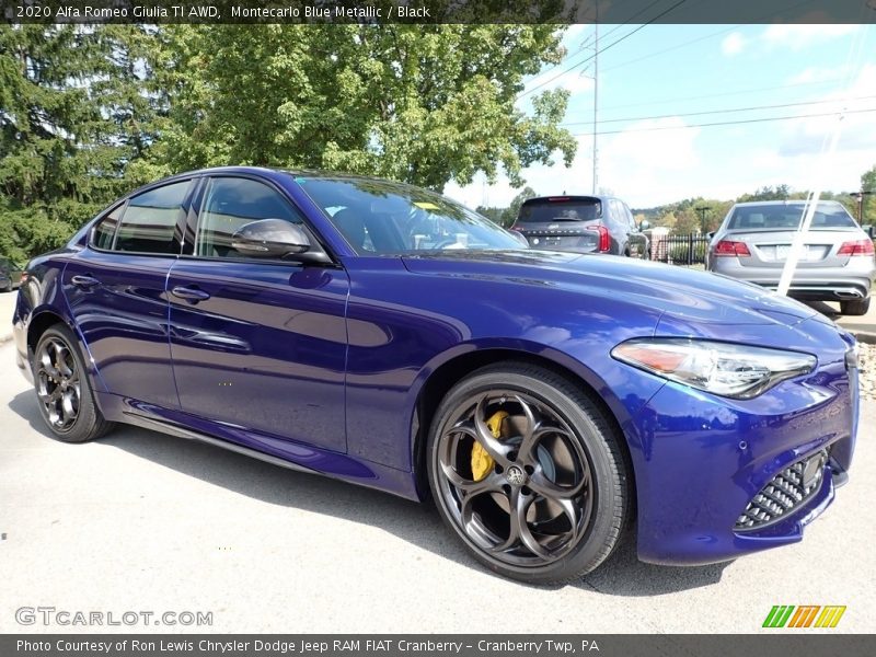 Front 3/4 View of 2020 Giulia TI AWD