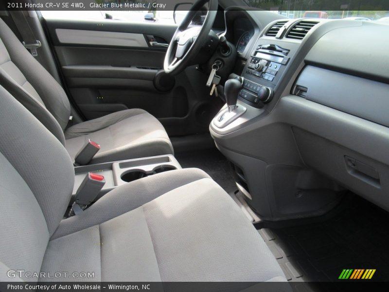 Glacier Blue Metallic / Gray 2011 Honda CR-V SE 4WD