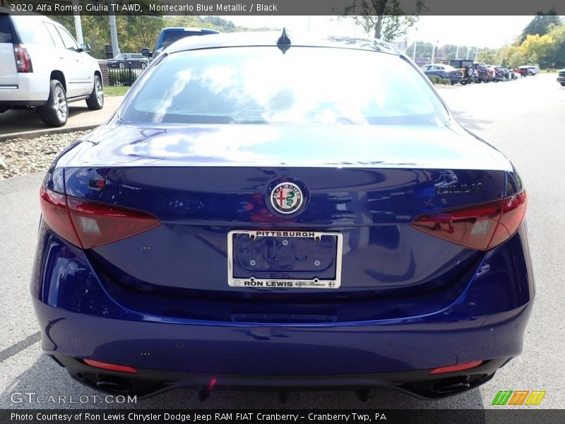 Montecarlo Blue Metallic / Black 2020 Alfa Romeo Giulia TI AWD