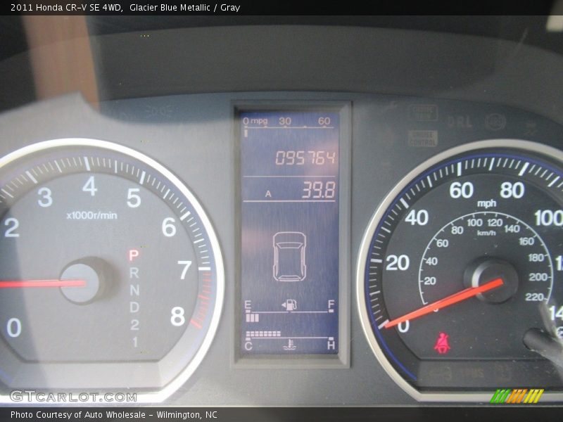 Glacier Blue Metallic / Gray 2011 Honda CR-V SE 4WD