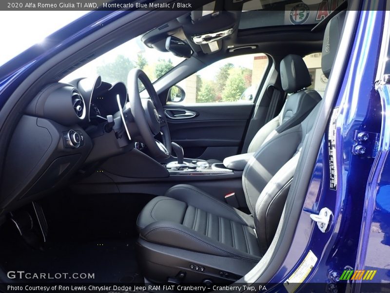 Montecarlo Blue Metallic / Black 2020 Alfa Romeo Giulia TI AWD