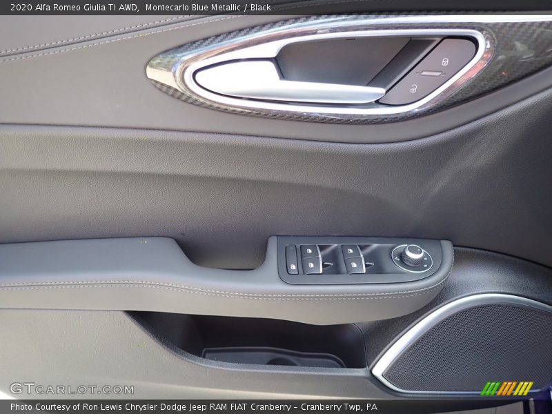 Montecarlo Blue Metallic / Black 2020 Alfa Romeo Giulia TI AWD