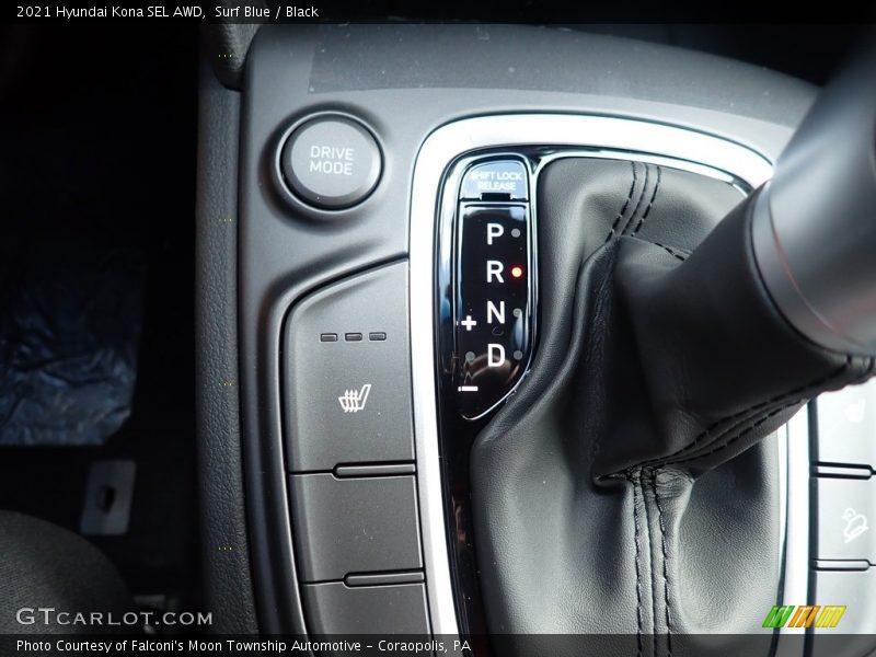 Surf Blue / Black 2021 Hyundai Kona SEL AWD