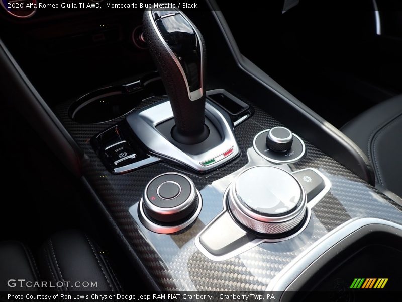Montecarlo Blue Metallic / Black 2020 Alfa Romeo Giulia TI AWD