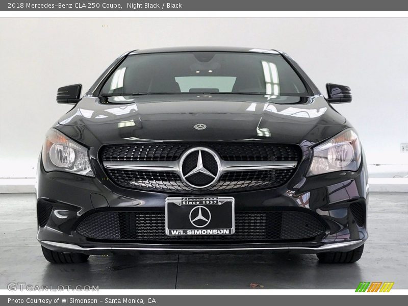 Night Black / Black 2018 Mercedes-Benz CLA 250 Coupe