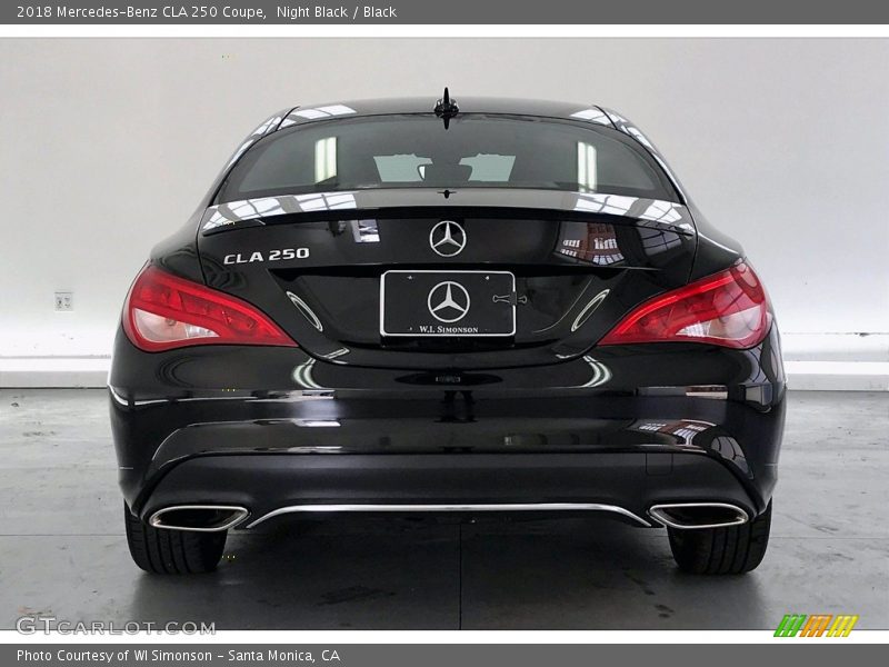 Night Black / Black 2018 Mercedes-Benz CLA 250 Coupe
