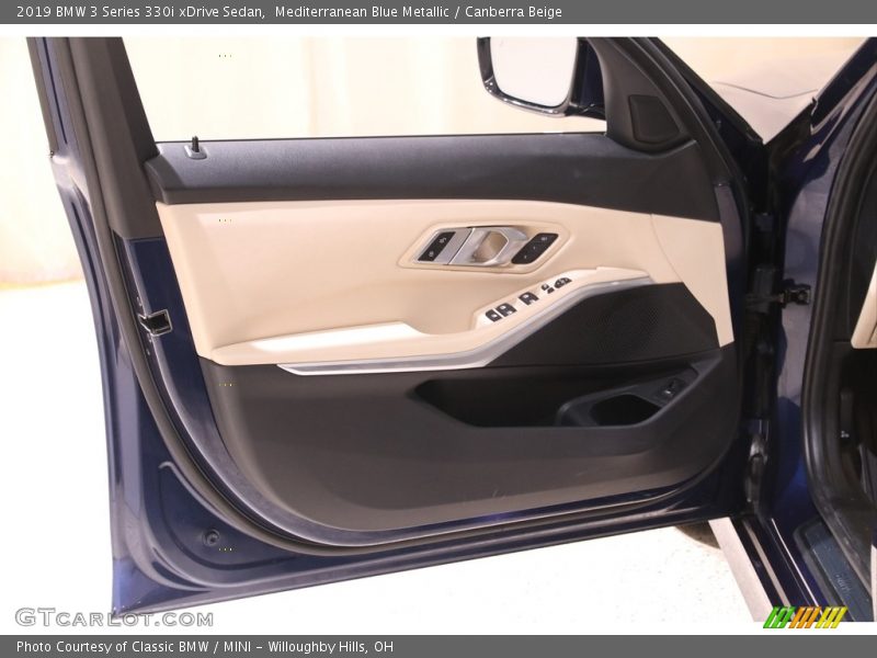Mediterranean Blue Metallic / Canberra Beige 2019 BMW 3 Series 330i xDrive Sedan