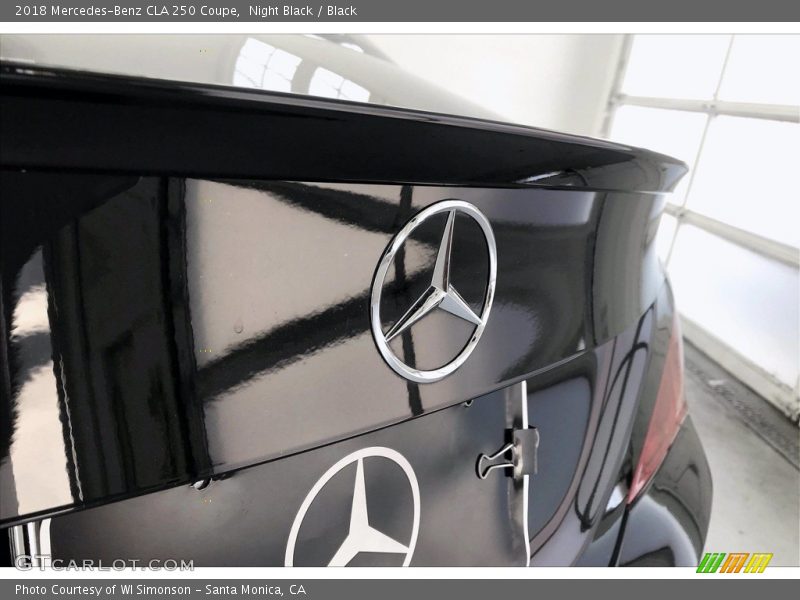 Night Black / Black 2018 Mercedes-Benz CLA 250 Coupe