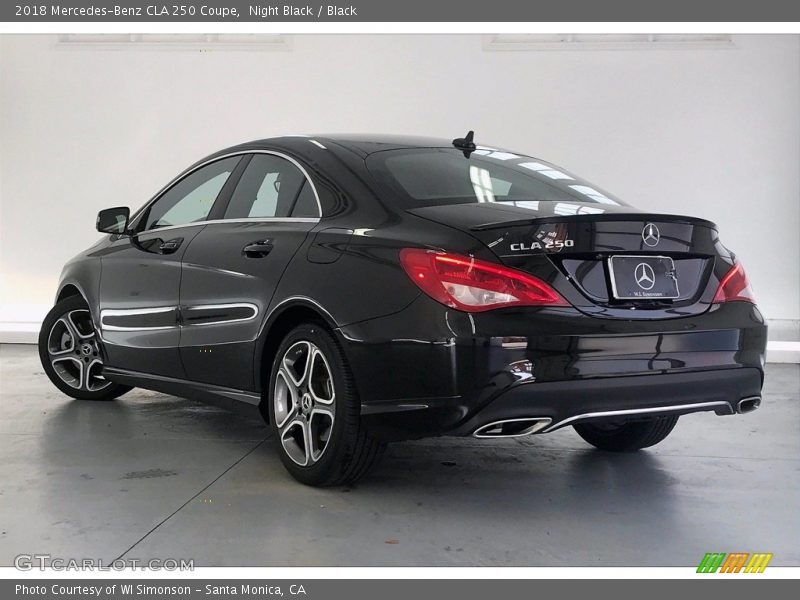 Night Black / Black 2018 Mercedes-Benz CLA 250 Coupe