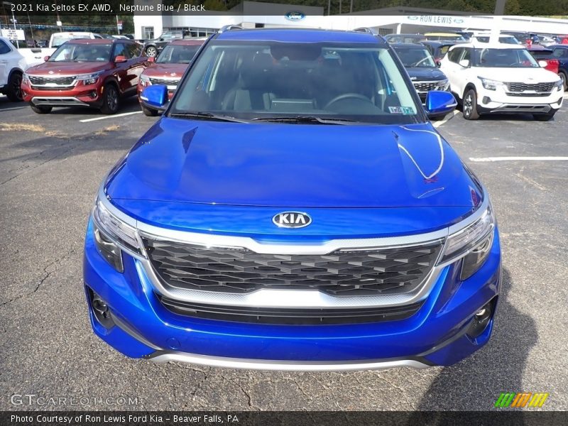 Neptune Blue / Black 2021 Kia Seltos EX AWD