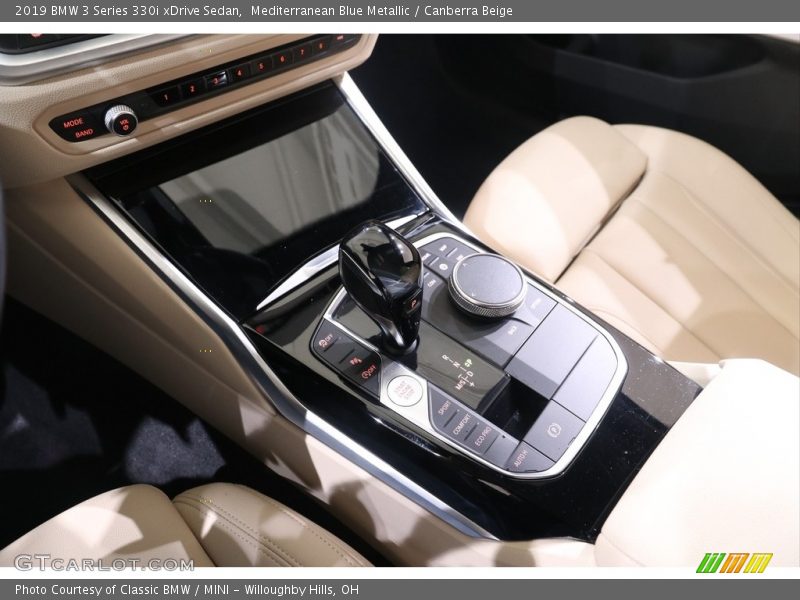 Mediterranean Blue Metallic / Canberra Beige 2019 BMW 3 Series 330i xDrive Sedan
