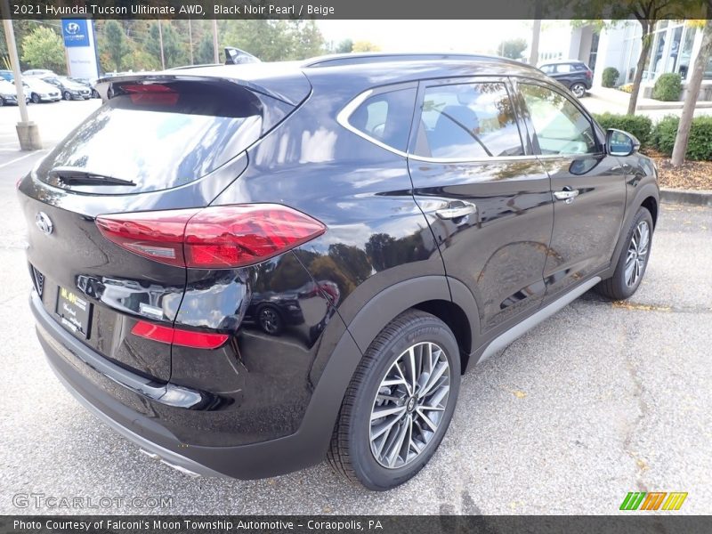 Black Noir Pearl / Beige 2021 Hyundai Tucson Ulitimate AWD