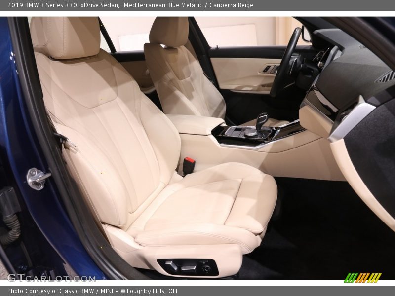 Mediterranean Blue Metallic / Canberra Beige 2019 BMW 3 Series 330i xDrive Sedan
