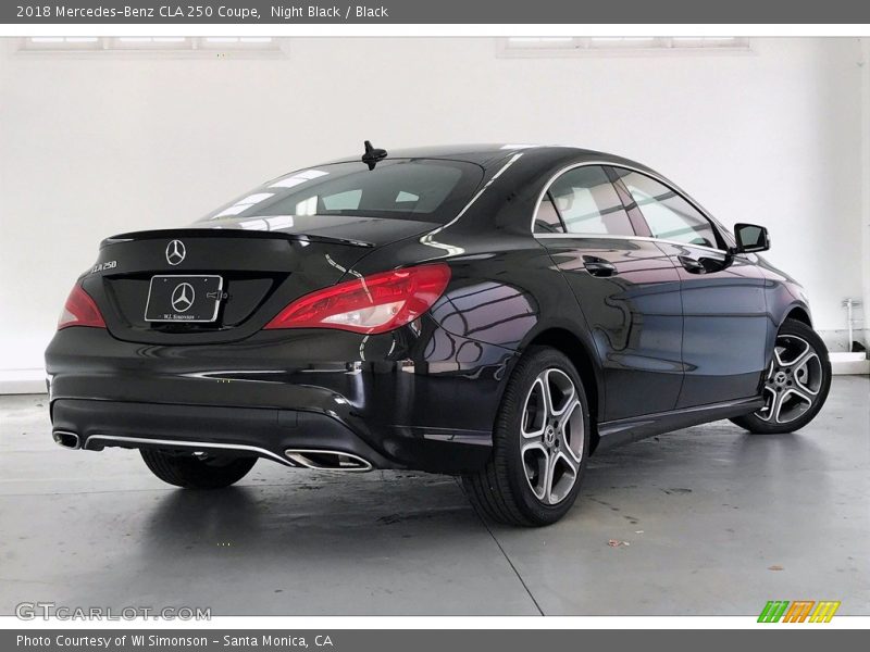 Night Black / Black 2018 Mercedes-Benz CLA 250 Coupe