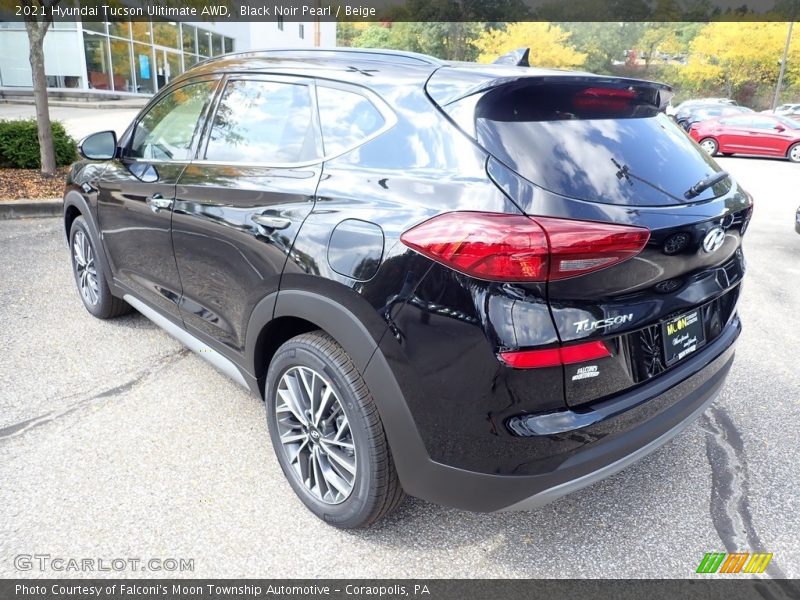 Black Noir Pearl / Beige 2021 Hyundai Tucson Ulitimate AWD