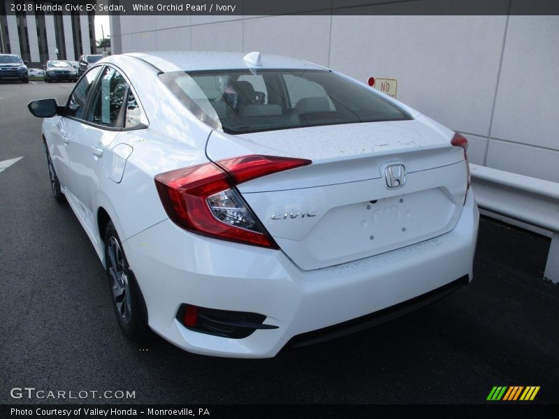 White Orchid Pearl / Ivory 2018 Honda Civic EX Sedan