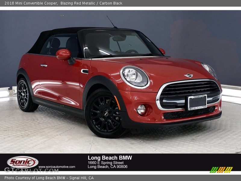 Blazing Red Metallic / Carbon Black 2018 Mini Convertible Cooper
