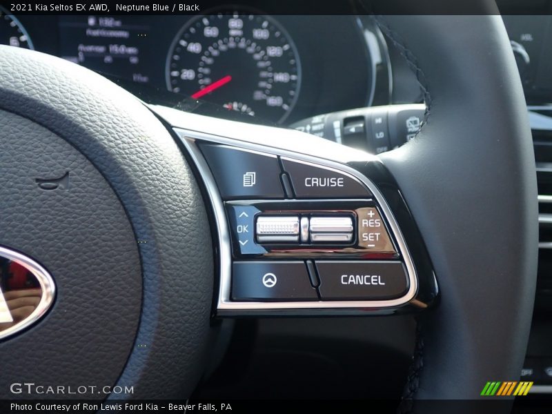 Neptune Blue / Black 2021 Kia Seltos EX AWD