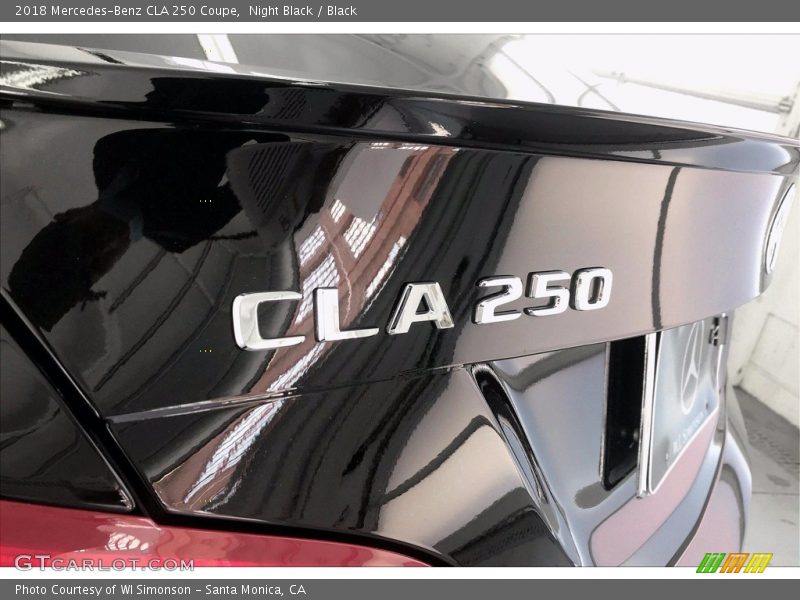 Night Black / Black 2018 Mercedes-Benz CLA 250 Coupe
