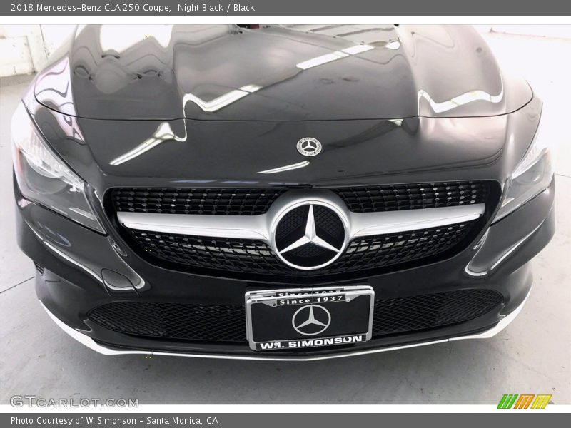 Night Black / Black 2018 Mercedes-Benz CLA 250 Coupe