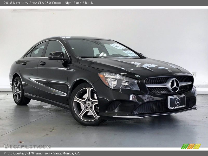 Night Black / Black 2018 Mercedes-Benz CLA 250 Coupe