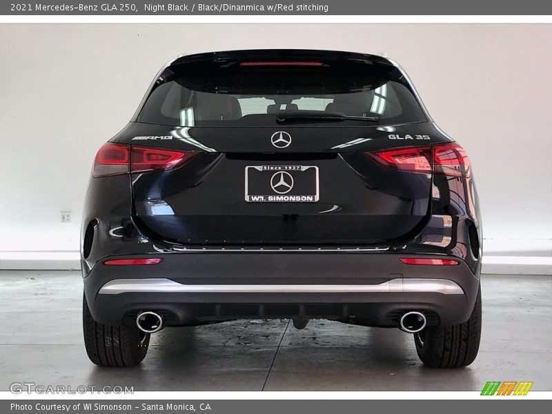 Night Black / Black/Dinanmica w/Red stitching 2021 Mercedes-Benz GLA 250