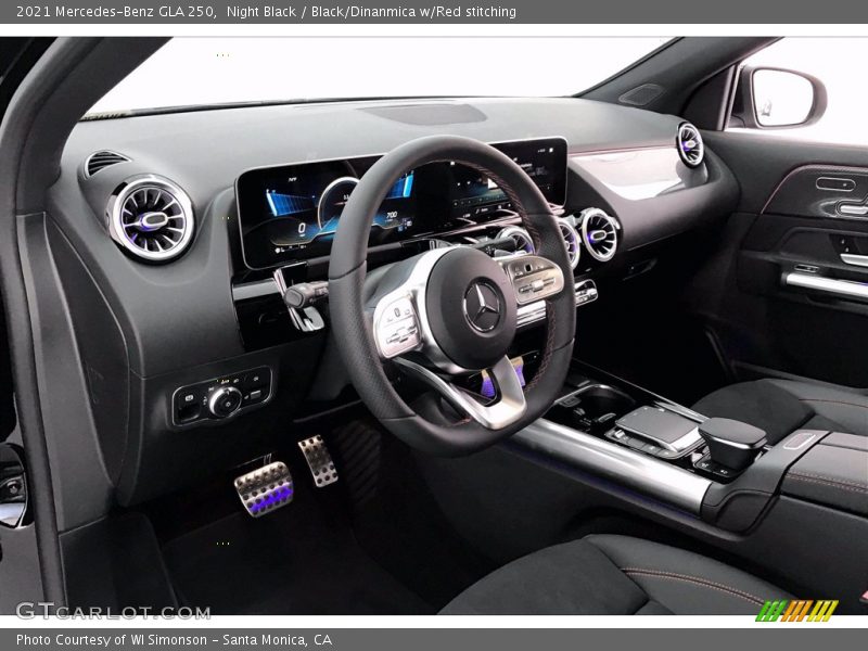 Dashboard of 2021 GLA 250