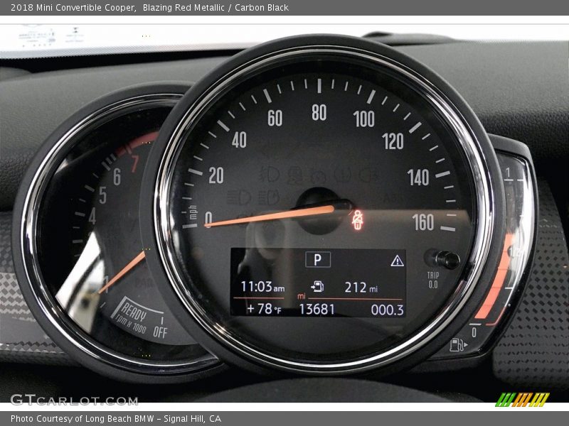  2018 Convertible Cooper Cooper Gauges