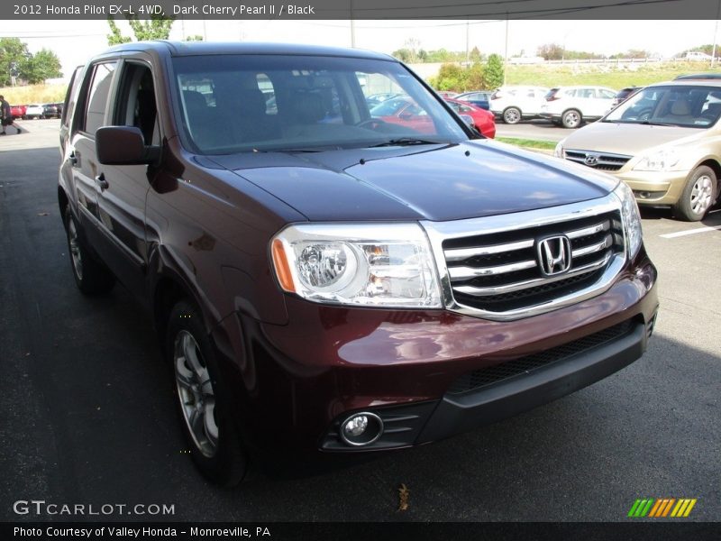 Dark Cherry Pearl II / Black 2012 Honda Pilot EX-L 4WD