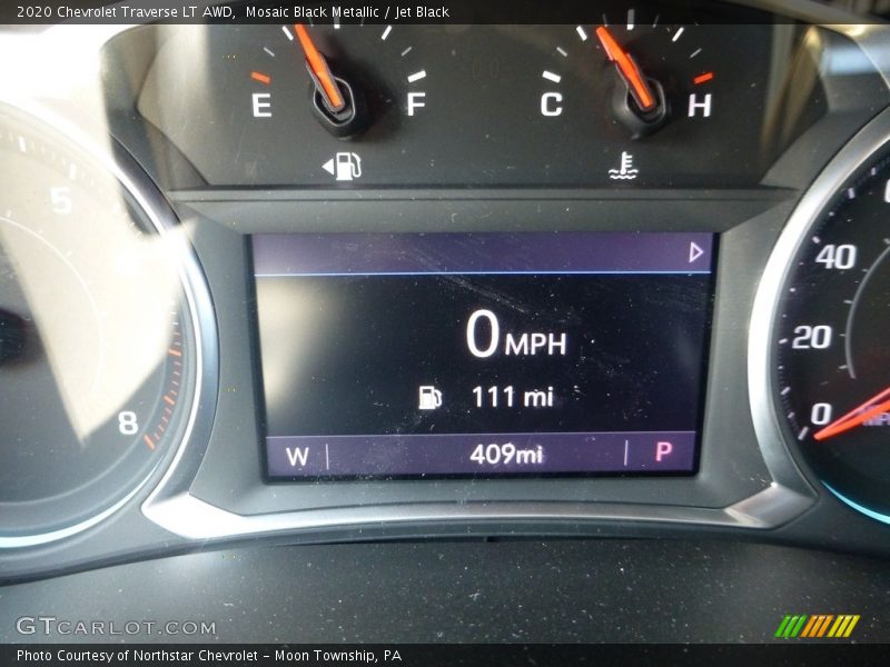 Mosaic Black Metallic / Jet Black 2020 Chevrolet Traverse LT AWD