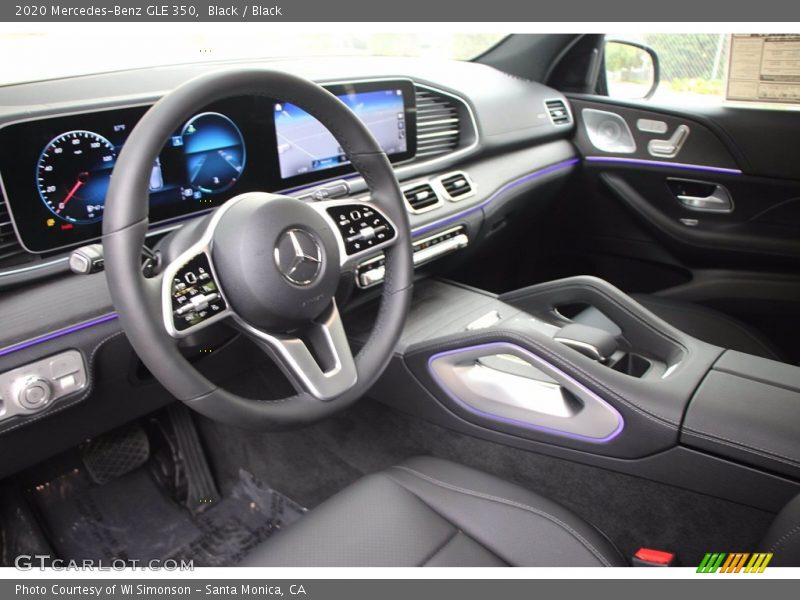 Front Seat of 2020 GLE 350