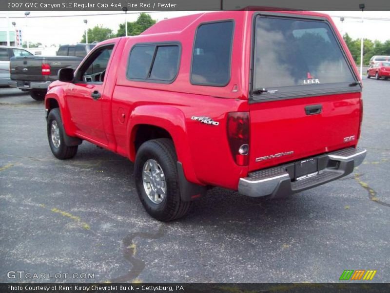 Fire Red / Pewter 2007 GMC Canyon SLE Regular Cab 4x4