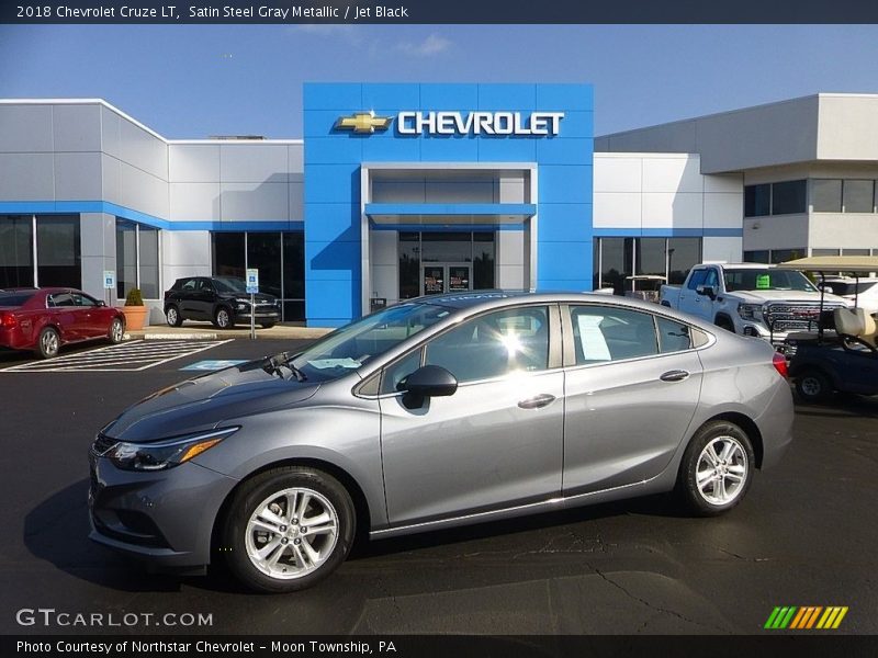 Satin Steel Gray Metallic / Jet Black 2018 Chevrolet Cruze LT