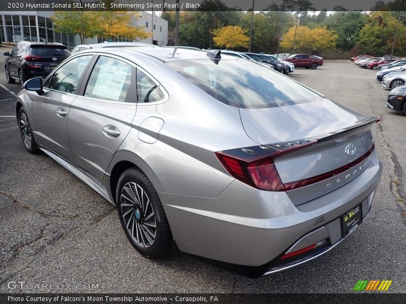 Shimmering Silver Pearl / Black 2020 Hyundai Sonata SEL Hybrid