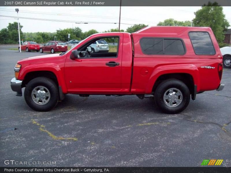Fire Red / Pewter 2007 GMC Canyon SLE Regular Cab 4x4
