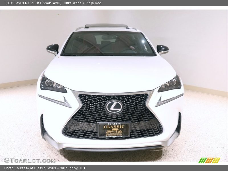 Ultra White / Rioja Red 2016 Lexus NX 200t F Sport AWD