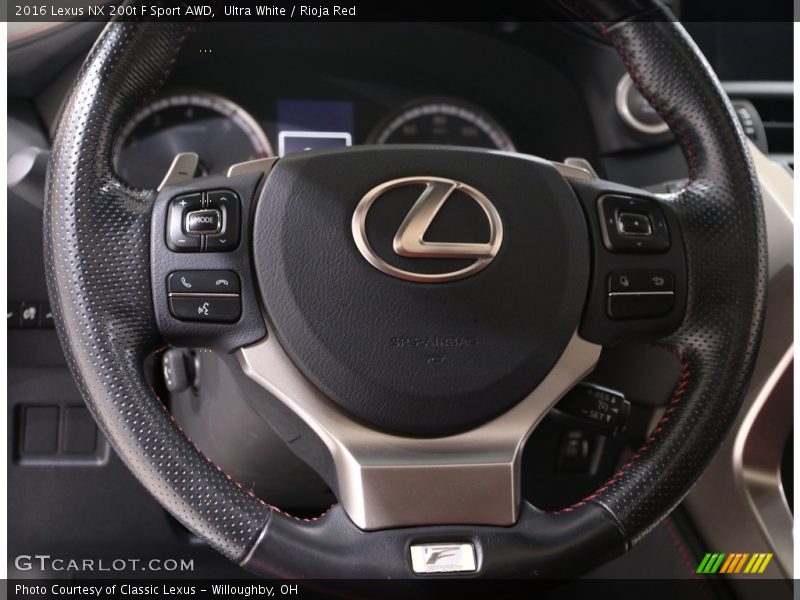  2016 NX 200t F Sport AWD Steering Wheel
